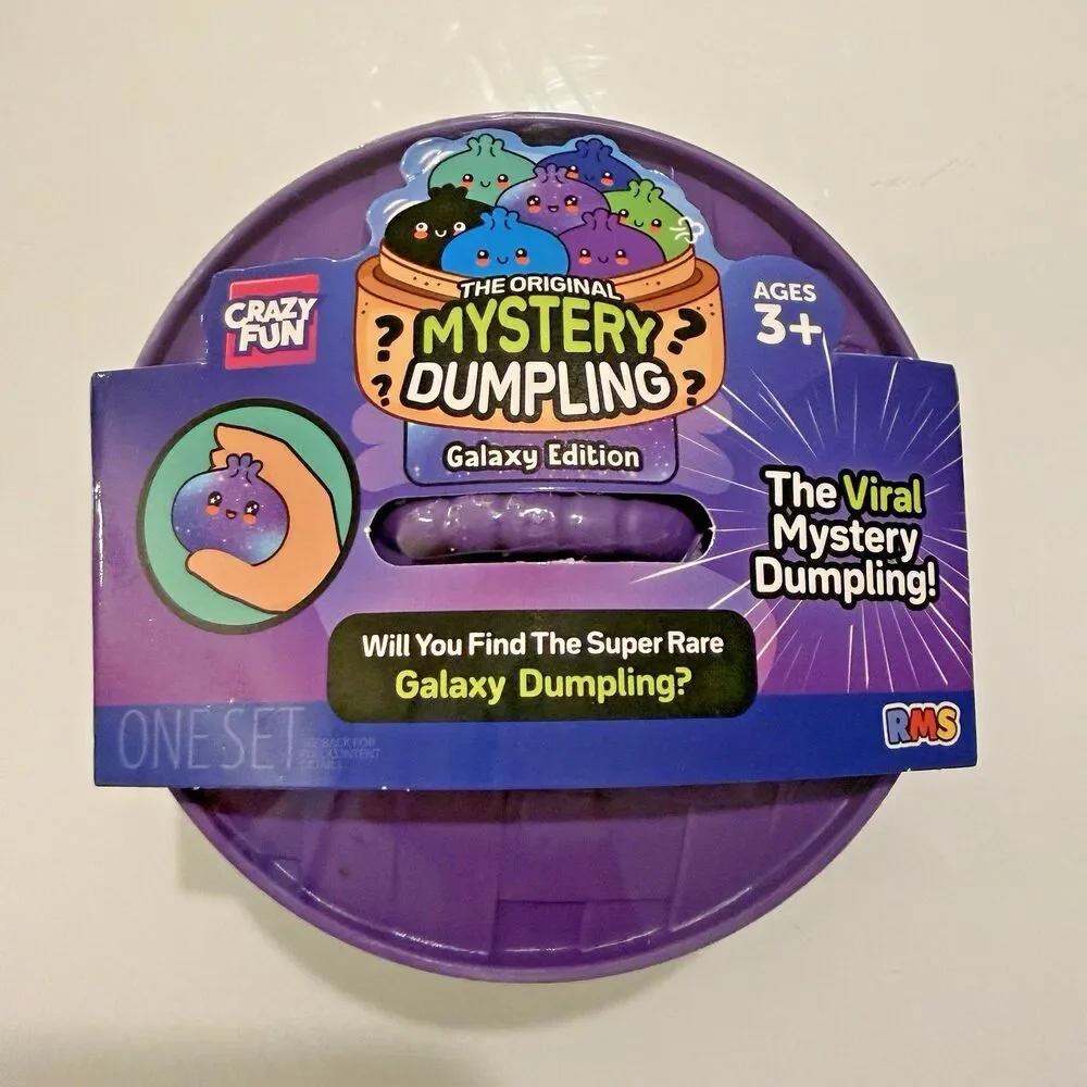 Crazy Fun RMS The Original Mystery Dumpling Squishy 2 Galaxy & 1 Glitter Lot 3
